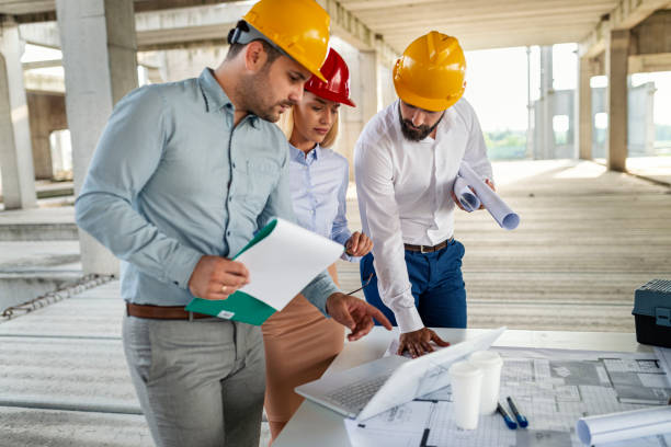 istock Civil engineers monitoring the construction works 1351691502