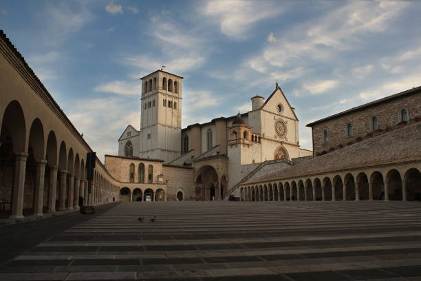 istock Sunrise on the Assisi Cathedral 1351693207