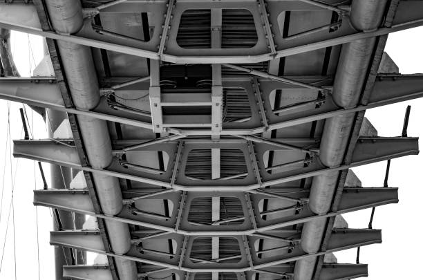 istock Pedestrian steel walkway 1351705024