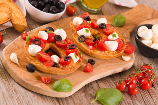 istock Friselle with tomatoes and mozzarella cheese. 1351706061