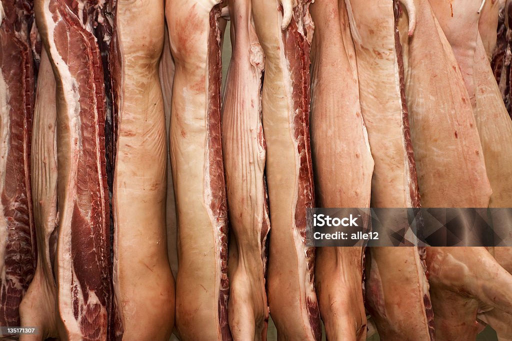Cerdo Halfs - Foto de stock de Matadero libre de derechos
