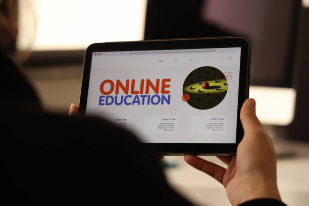 istock Woman using digital tablet with online education 1351716311
