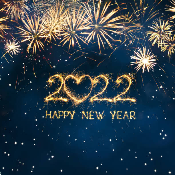 istock Greeting card Happy New Year 2022 1351716518
