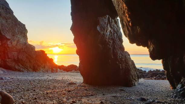 istock Beautiful sunrise over the ocean 1351718013