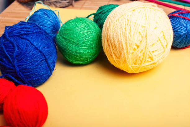 istock knitting stuff for nandmade creative work, lifestyle background 1351723948