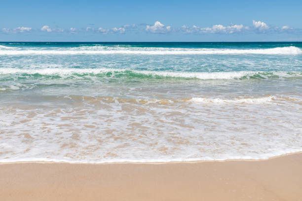 istock Waves and sand on the beach 1351724066