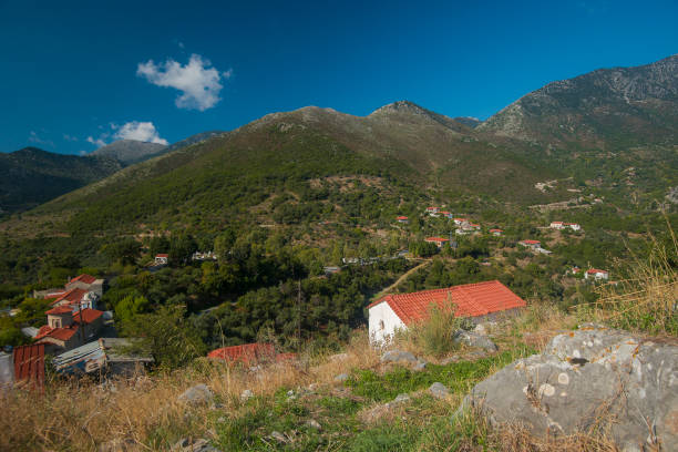 istock View on a small village in southern Greece 1351735589