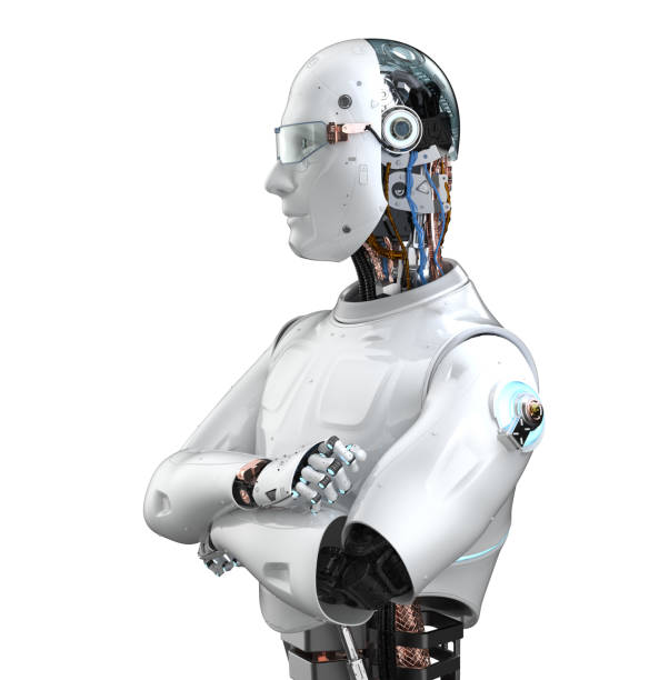 istock portrait robot or cyborg arm crossed 1351745034