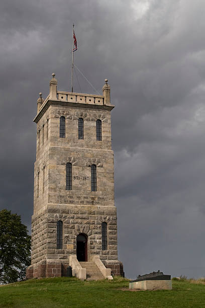 Castle Tower in Tønsberg, Vestfold, Norway stock photo