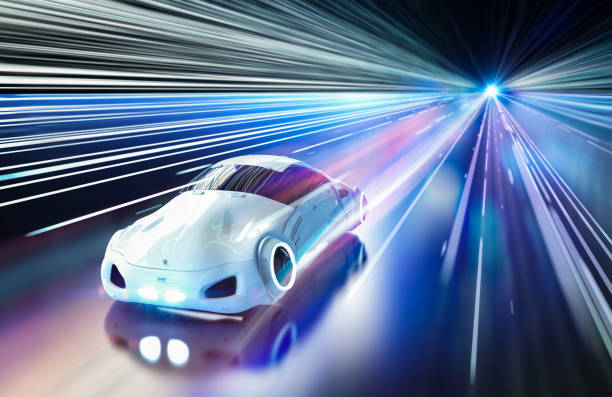 istock driverless car in rail light tunnel 1351746359