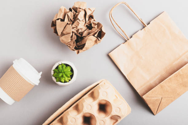 istock Recycled paper and cardboard waste 1351751481