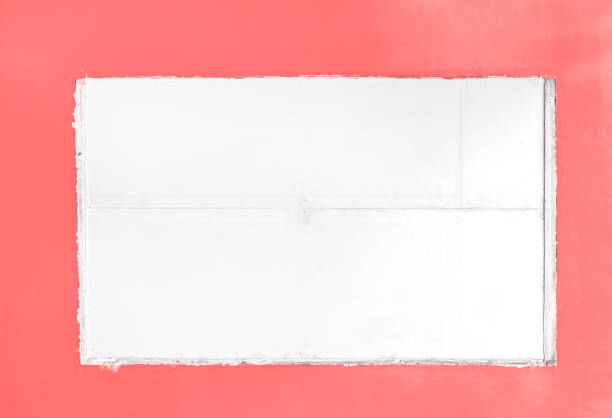istock White  concrete frame with space on old pink wall blank background 1351766382