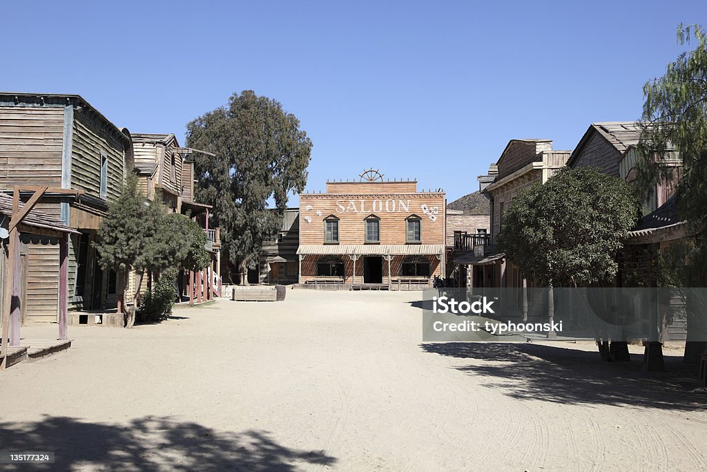 Saloon in a western town Saloon in an old american western town Wild West Stock Photo