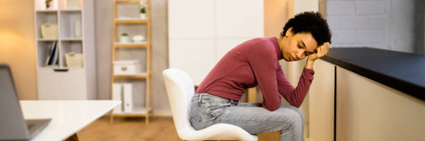 istock Single Alone Woman With Agoraphobia 1351786510