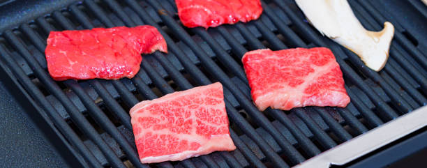 istock Korean barbecue Yakiniku at home 1351787130