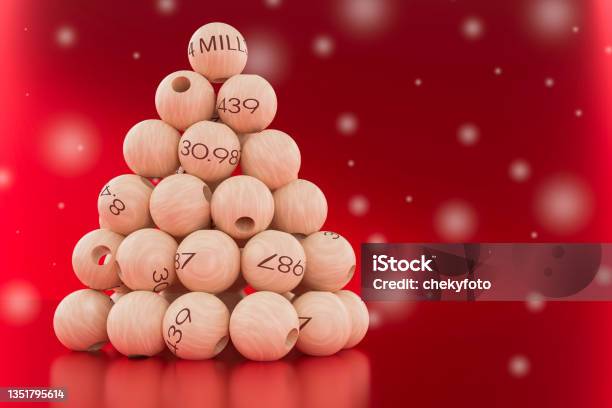 Christmas Lottery Balls 3d Illustration Stock Photo - Download Image Now - Christmas, Spanish Christmas Lottery, Spain
