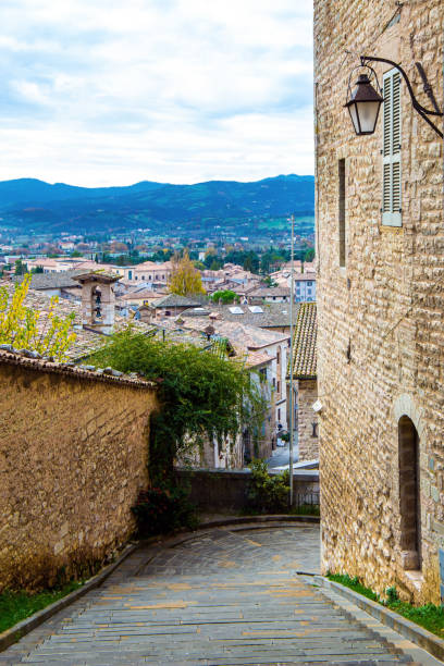 istock Narrow old streets. Italy 1351796461