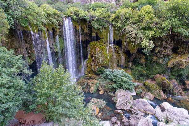 istock Yerkopru (Goksu) Waterfall in Mut in Mersin. 1351797310