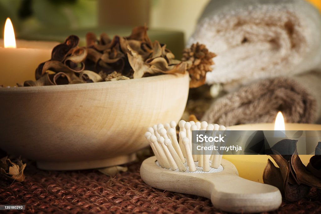 Impostazione Spa - Foto stock royalty-free di Aromaterapia