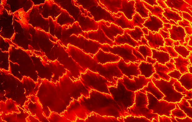 lago di lava nyiragongo - idler foto e immagini stock