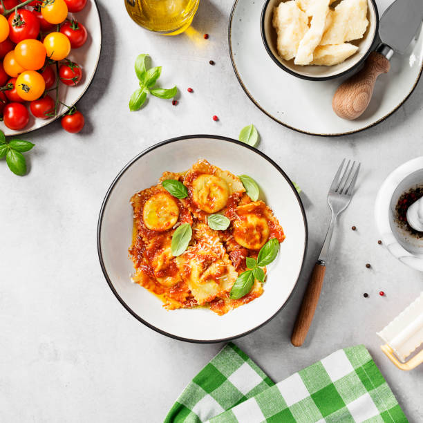 istock Homemade italian ravioli pasta 1351804991