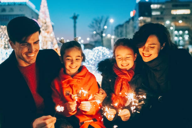 istock Family celebrating Christmas 1351805227