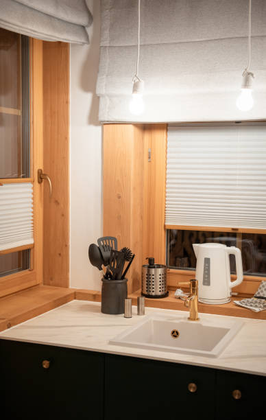 istock Detail of little modern kitchen 1351805259