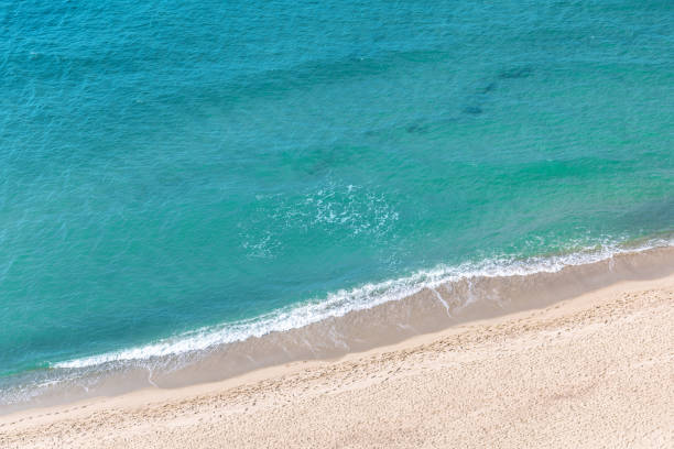 istock top view of the beach with turquoise water 1351805505