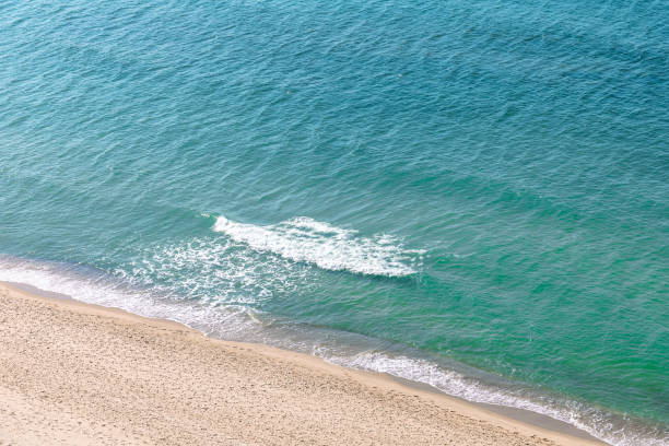 istock top view of the beach with turquoise water 1351805507
