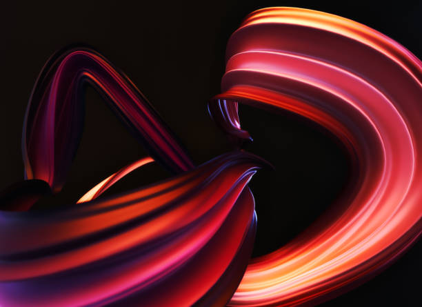 Abstract flowing color cloth background