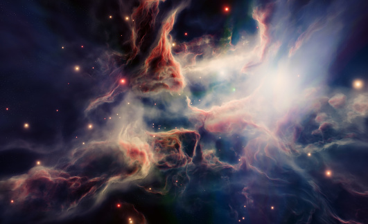 Fondo abstracto de nebulosa del espacio profundo photo