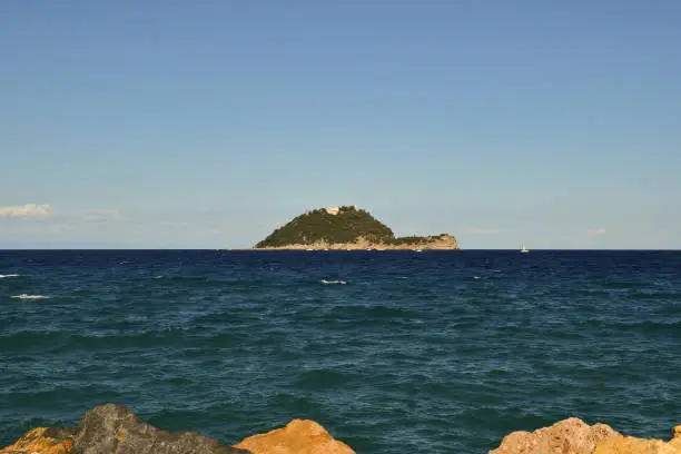 The Gallinara Island is 1.5 km from the coast, from which it's separated by a deep channel on average 12 m; it constitutes the Regional Nature Reserve of the Island of Gallinara.