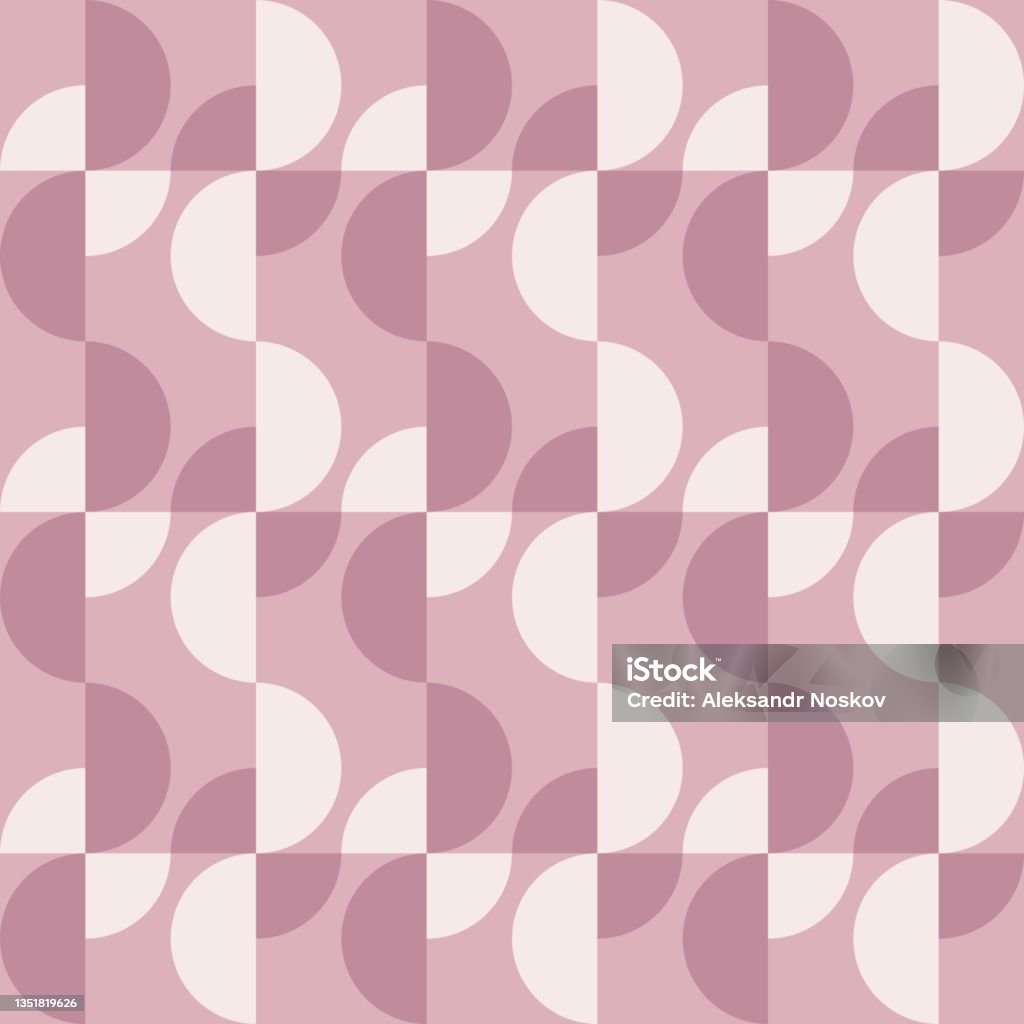 Aesthetic Patterns Rounded Rounded Abstract Seamless Pattern Accent For Any Surfaces Stock ...