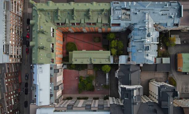 istock Aerial panoramic view to summer HELSINKI 1351821251
