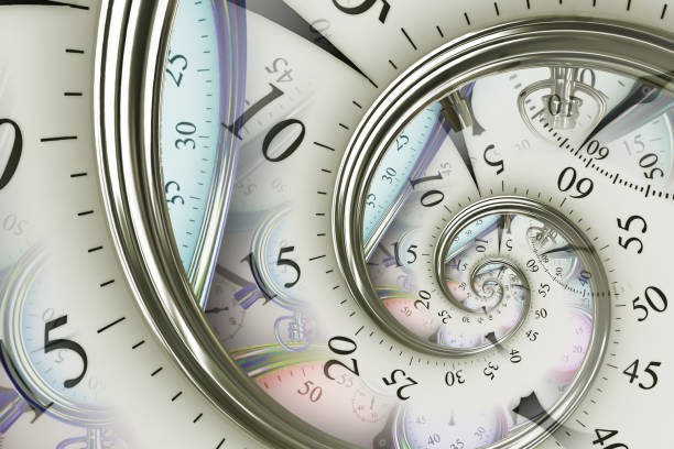 istock Droste effect background. Abstract design for concepts related to time. 1351823103