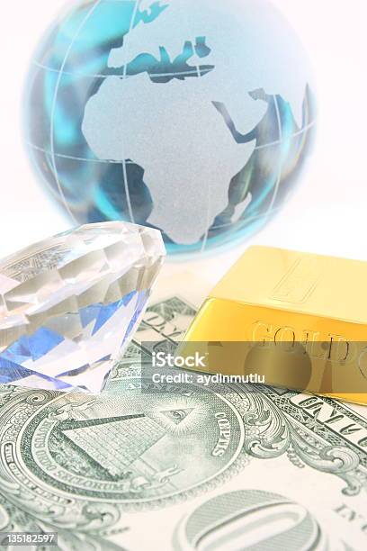 Finanças Internacionais - Fotografias de stock e mais imagens de Diamante - Diamante, Mapa do Mundo, Comunicação Global