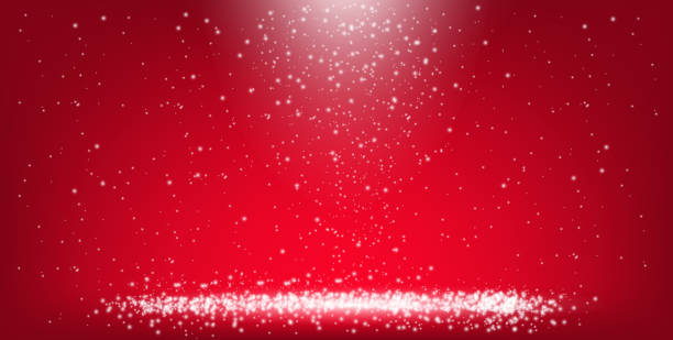снег. роскошный красный снежный фон для вашего дизайна - snowflake moray eel stock illustrations