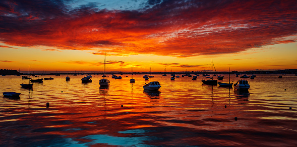 The view from Sandbanks, Poole Harbour, has often been considered one of the best places in the UK to catch the sunset