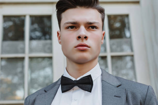 istock Businessman in an elegant suit with a tie. Striving for success. 1351830004