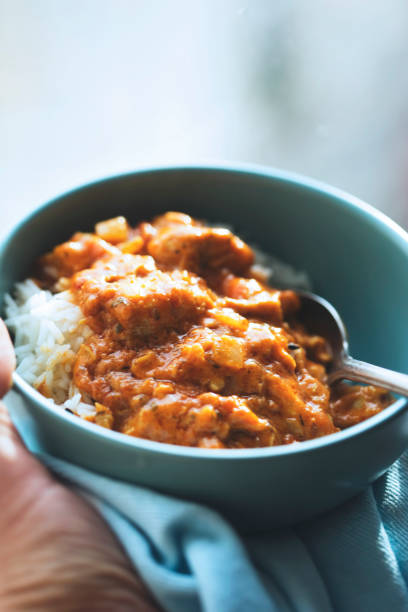 istock Chicken tikka masala with rice 1351832674
