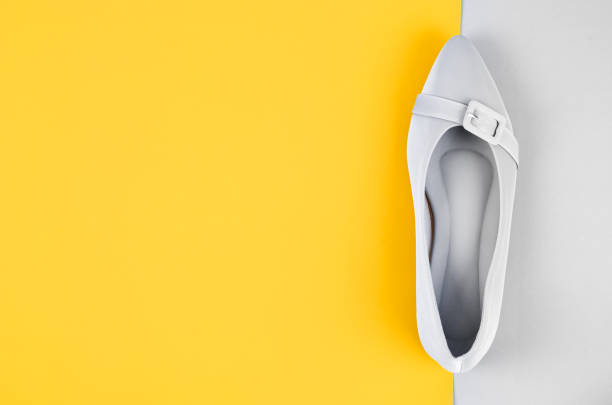 istock Modern grey color women shoes 1351833225