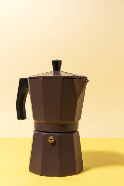 istock Traditional Italian Coffee Maker with High Contrast Light 1351833750