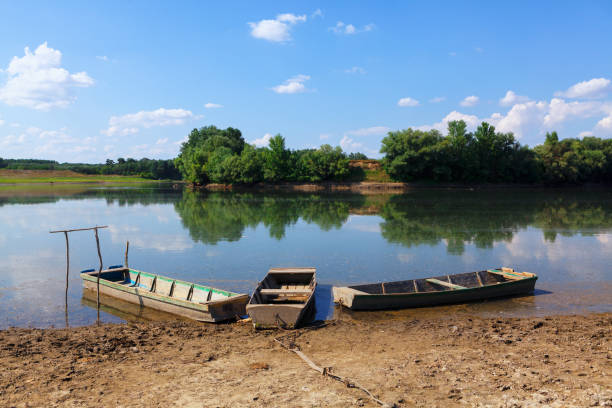 istock Fishing village boats 1351834860