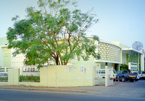 Accra, Ghana - Feb 1958: The headquarters of the Bank of Ghana in Accra, shortly after it was established in 1957