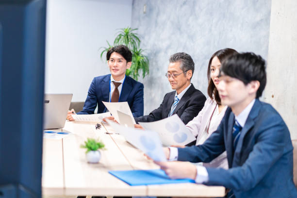 istock Businesspersons having a remote video conference 1351837568