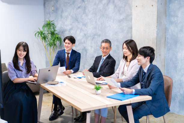 istock Businesspersons having a remote video conference 1351837577