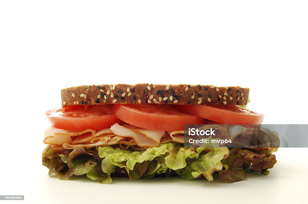 Turquia a sanduíche - Royalty-free Alface Foto de stock