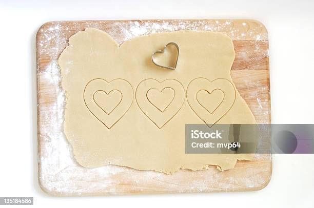 Valentines Las Cookies Foto de stock y más banco de imágenes de Alimento - Alimento, Amor - Sentimiento, Cortador de masa