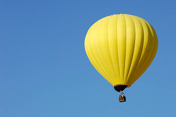 Yellow balloon stock photo