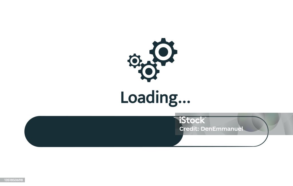 Loading Progress Bar Design Vector Illustration Eps Stock Illustration ...